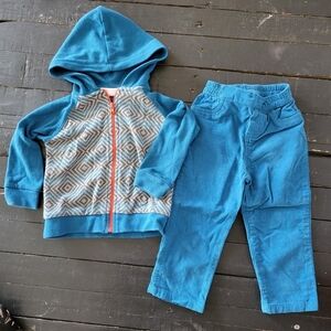 Little Maven Baby Boy Outfit Blue Jacket Pants 18M